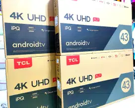 Tv TCL 43 inch UHD 4k android new garansi resmi