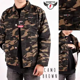 Jaket Army Camo Semi Parka Pria Original Produk Bisa COD