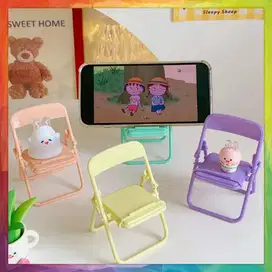 Stand Holder HP Unik Stand Model Kursi Lipat Macaron