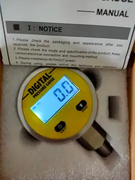 Digital Vacum Pressure Gauge -0.1~0Mpa Negative Pressure -1Bar