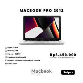 MACBOOK PRO 2012 RAM 4/500 GB 13