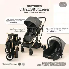 Jual Cepat STROLLER PRONTO RTS + CAR SEAT