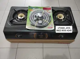 Paket kompor gas 2 tungku Rinnai RI-522C