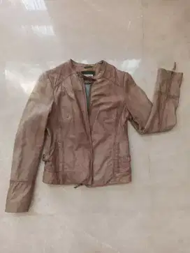 Massimo Dutti Nappa Leather Jacket Authentic Size M Kolpri