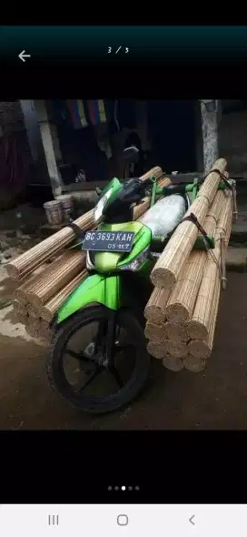 Tirai bambu sawet untuk tutup hujan dan panasss