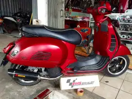 knalpot racing vespa matic sprint,gts,lx,primavera fullset akrapovic
