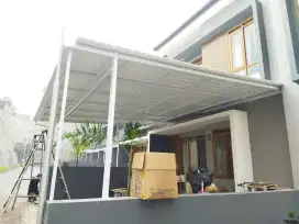 Kanopi alderon Doble layer, canopy alderon twinwall murah #039