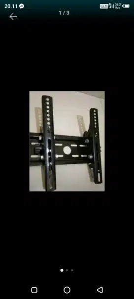 hasil pasang Braket led tv