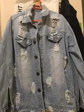 Jaket jeans ripped