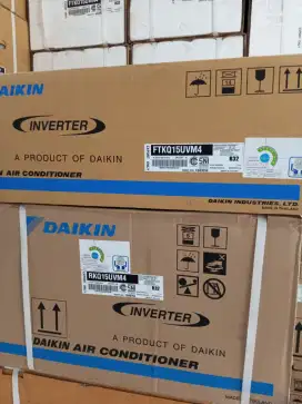 AC DAIKIN INVERTER 1 PK FTKQ25UV SUDAH BERIKUT PEMASANGAN STANDAR