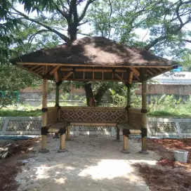 Saung Bambu - Pembuatan Gazebo Bambu Murah Berkualitas