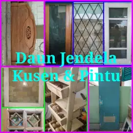 Jual Jendela Kayu Jati Kaca Kotak Pintu Bekas Bagus Furnitur Minimalis