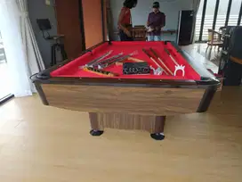 Jual Meja Billiard 9 Feet Minnova Tipe Delano HPL Putih