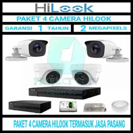 CCTV 4 CAMERA HILOOK 2MP/1080P