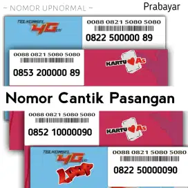 Nomor cantik kartu Telkomsel pasangan 00000 panca