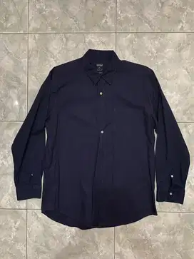 Kemeja Navy Lengan Panjang Merk Ternama SCOTCH ORIGINAL size L New