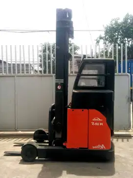 Foklift Linde Cabin 2 Ton Elektrik Trilift Reach Truck Bekas Bekasi