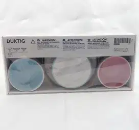 Mainan Set Mangkuk / Piring Besar-Kecil 12 Unit, warna Campuran DUKTIG