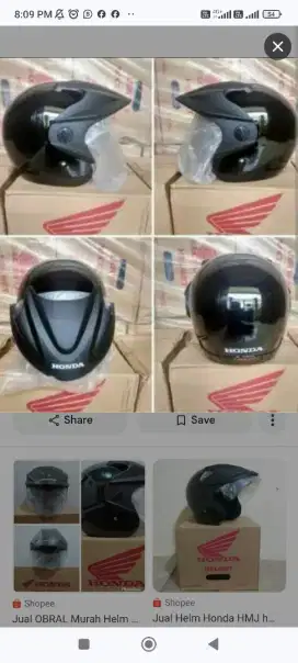 Helm Honda Baru Kardus (dapat diamtarkan)