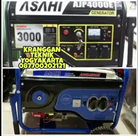 (KRANGGAN TEKNIK)genset silent daya 3000 watt merk Asahi starter