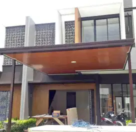 @144 kanopi minimalis atap alderon + plafon pvc modern