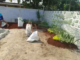 Pembuatan taman minimalis/taman halaman rumah