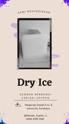 Biang es/Dry ic/Es Kering Pasuruan