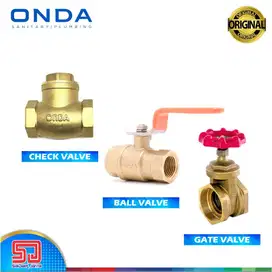 ONDA Gate Valve / Check / Ball / Tusen Klep Katup Keran Stop Kran PDAM