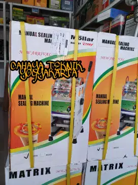 Mesin pres gelas cup sealer penyegel gelas matrix eton getra powerpack