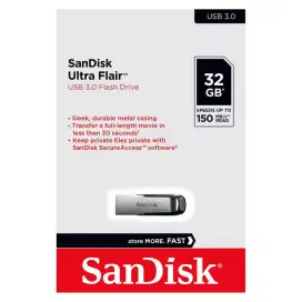 Flashdisk SanDisk 32GB Ultra Flair CZ73 Metal USB 3.0 Speed 150Mbps