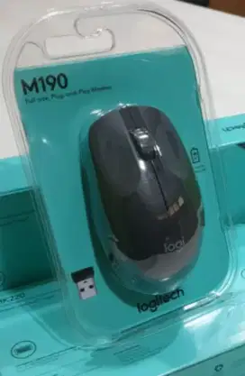 Logitech M190 - Mouse Wireless termasuk baterainya - Bergaransi