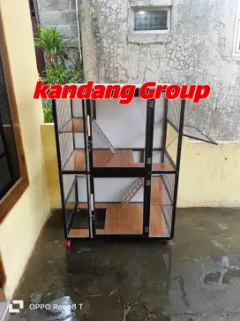 KANDANG KUCING DUA PINTU