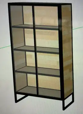 LEMARI BUKU LEMARI  BAJU MINIMALIS