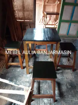 meja kursi kafe angkringan