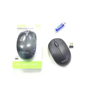 N E W  Mouse Wireless -BONUS BATTERY- ROBOT M210 Original Bergaransi