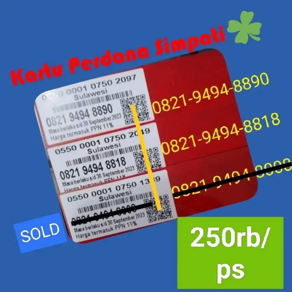 Perdana Simpati Telkomsel Nomor Cantik