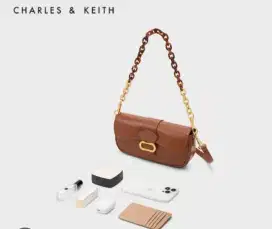 Charles & keith elegant small square shoulder bag