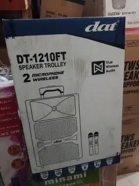 SPEAKER PORTABLE DAT 12 INCH + 2 MIC WIRELES