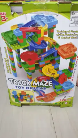 Track maze 328 pcs mainan edukasi marble race