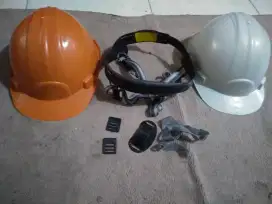 Helm proyek safety lengkap dengan inner dan tali dagu