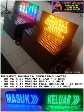 Running text outdoor ukuran besar