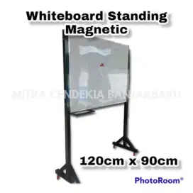 Papan tulis Magnet Beroda 120cm x 90cm