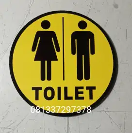 Toilet petunjuk merokok akrilik signage stiker