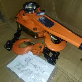 Kotrek Kerekan Besi Katrol Lever Block Merk STAR 3 Ton Rantai1,5 Meter