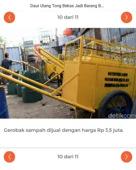 Gerobak sampah bandung budget menyesuaikan