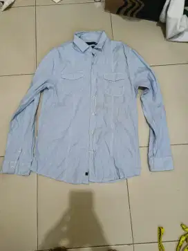 baju kemeja COTTON ON  original 
 size M blue