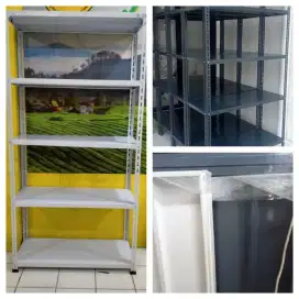 Rak besi 5 dan 4 susun 100x40x200cm 
Bayar ditempat
Cat powder coating