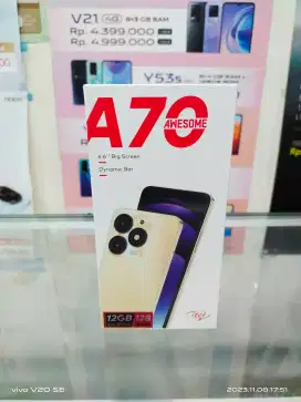 Itel A70 4+8/128 GB Camera 13 MP Batre 5000 mAh Garansi Resmi