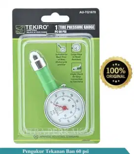 Alat Pengukur Tekanan Angin Ban / Tire Pressure Gauge 60-Psi TEKIRO