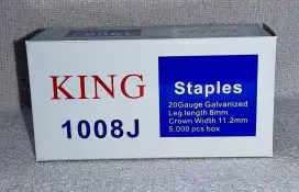 Isi Staples gun tracker Refill KING 1008J